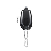 Portable Keychain Charger (1500 Mah) External Fast Charging Power Bank