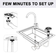 GLASS RINSER FOR KITCHEN SINK AUTOMATIC CUP WASHER