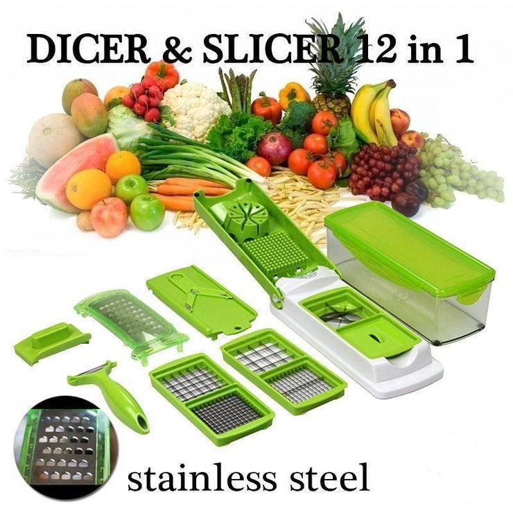 Speedy Chopper 12 Pieces Fruit & Vegetable Slicer All in One Kitchen